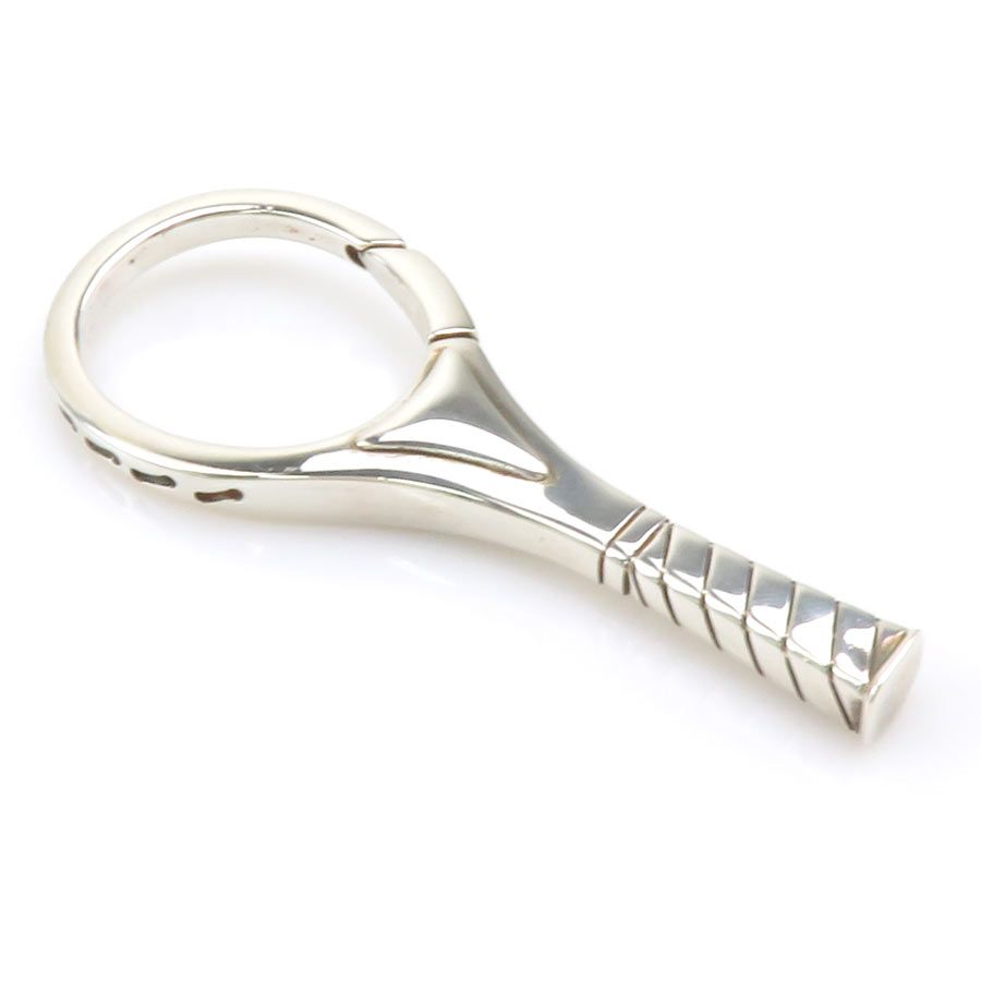 レア 稀少☆ティファニー テニス ラケット キーホルダー キーリング SV925