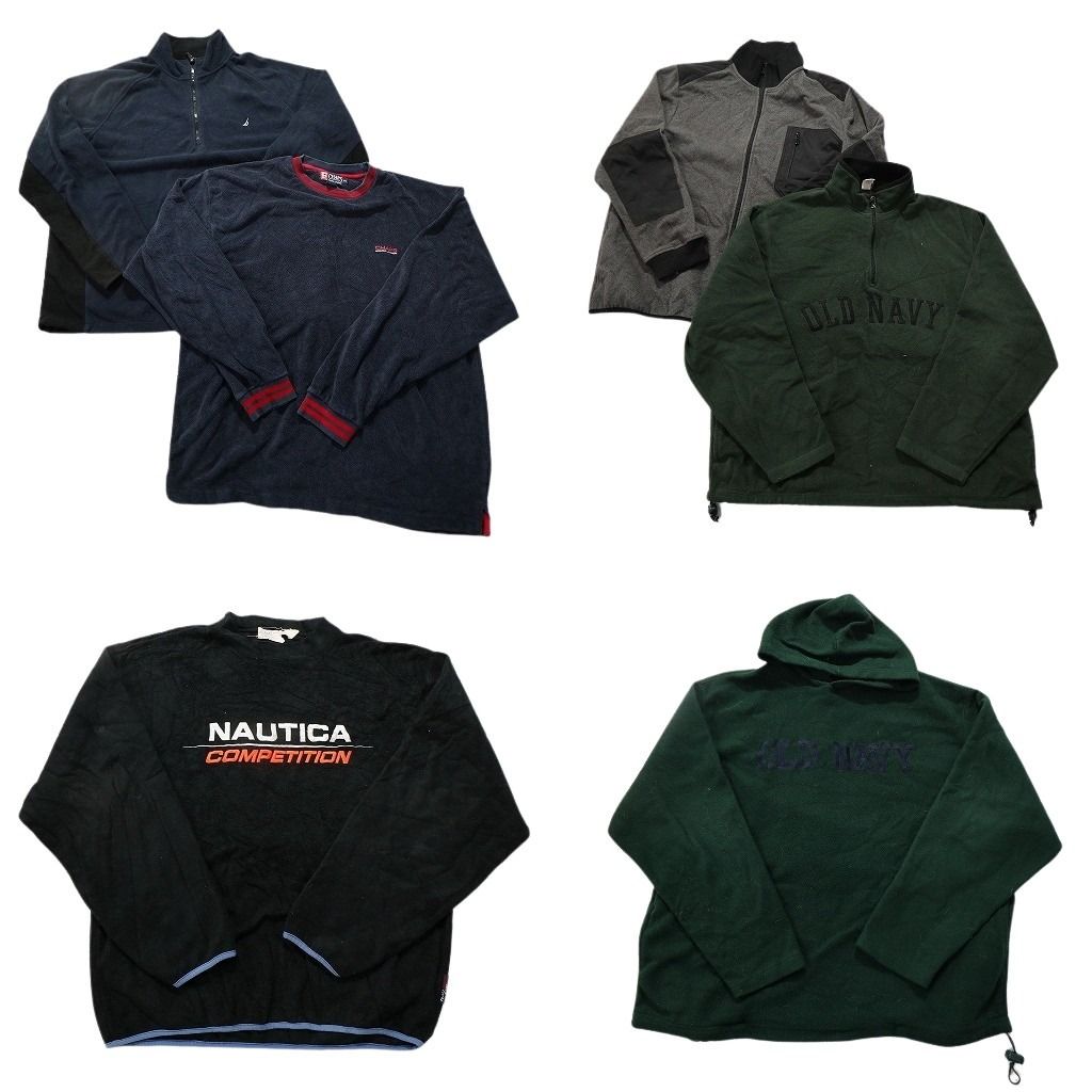 古着卸 まとめ売り ブランドMIX フリース 6枚セット メンズ 2XL オールドネイビー ノーティカ チャップス フーディー 古着 NC2648