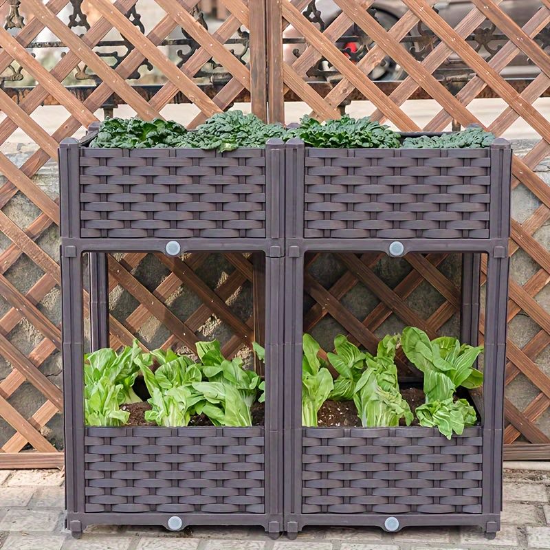 野菜|花|ハーブ用のプラスチック製高床プランターボックス