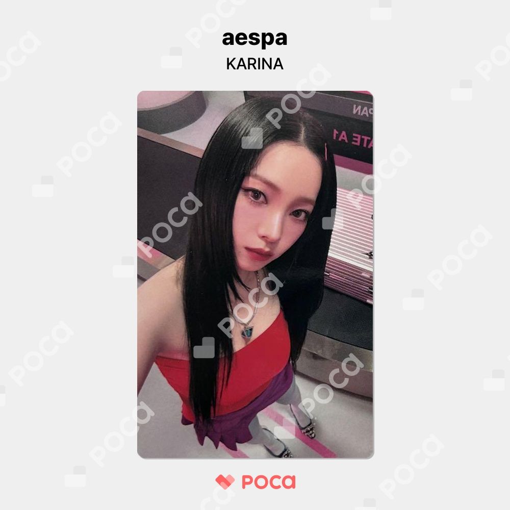 aespa　カリナ&ウィンター　Hot Mess　公式トレカ aespa - aespa Hot Mess トレカ 封入 日本限定 コンプセットの