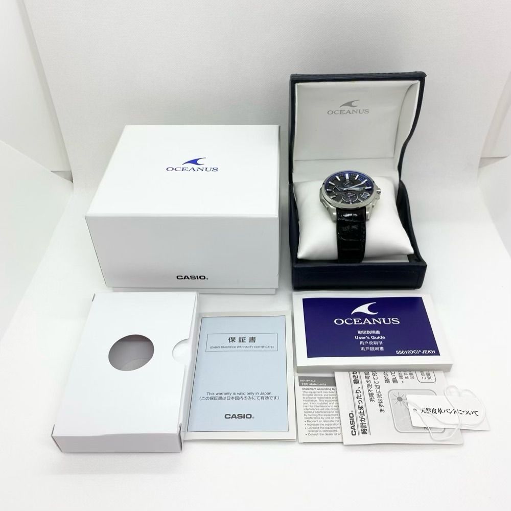 美品》CASIO オシアナス OCW-G2000L-1AJF 電波時計 - 宝洋