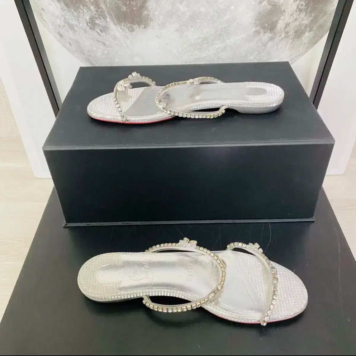 クリスチャンルブタン　美品　36ハーフ　サンダルミュール クリスチャンルブタン Christian louboutin MISS SPIKA CLUB