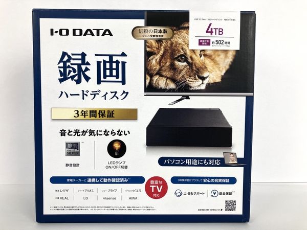 トレフォイル 【新品未使用】IO DATA HDD-UT4K-BC HDD 4TB 3個セット