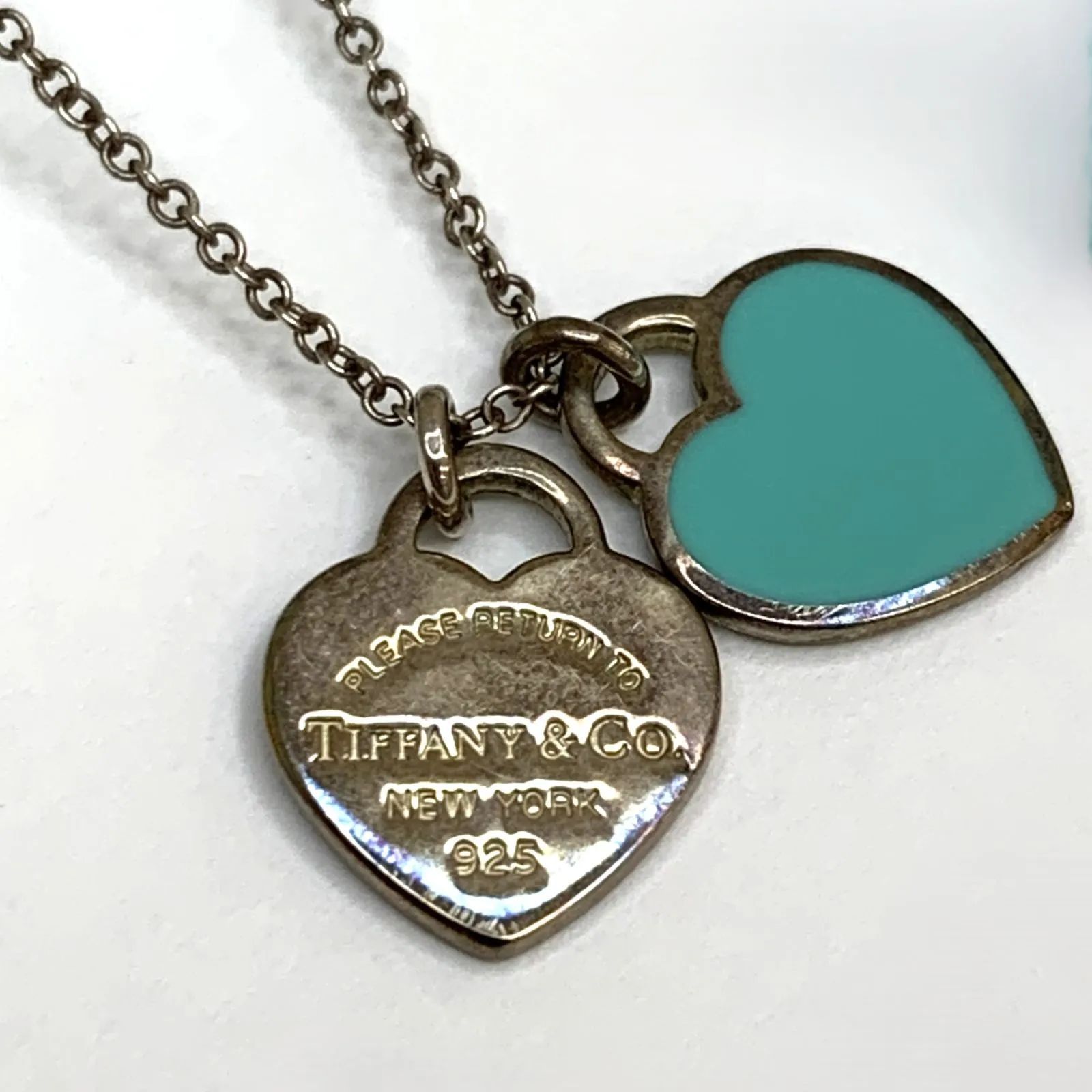 中古品】TIFFANY＆Co. リターントゥ ダブル ミニハートタグ