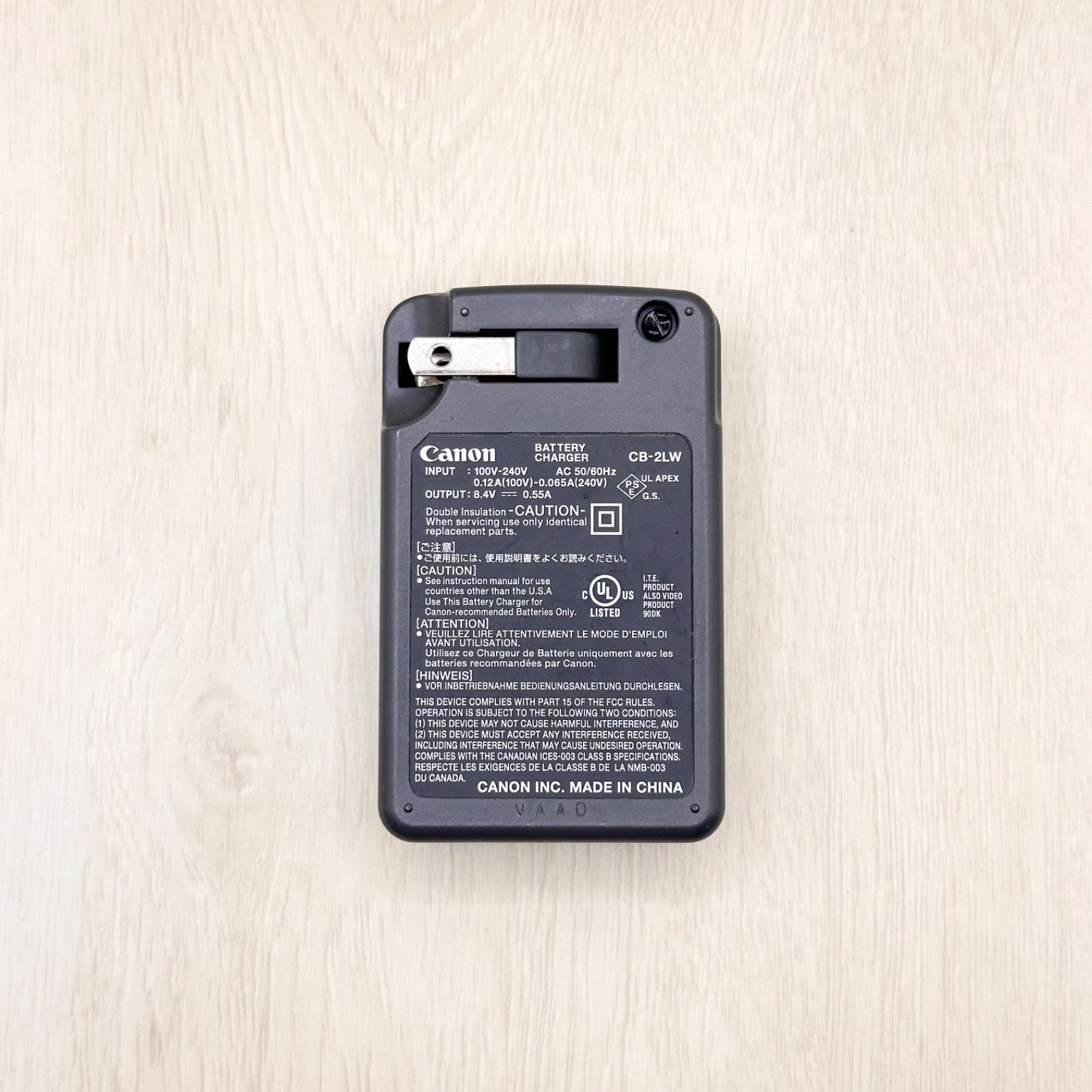 Canon CB-2LW キヤノン キャノン 純正品 バッテリーチャージャー 充電