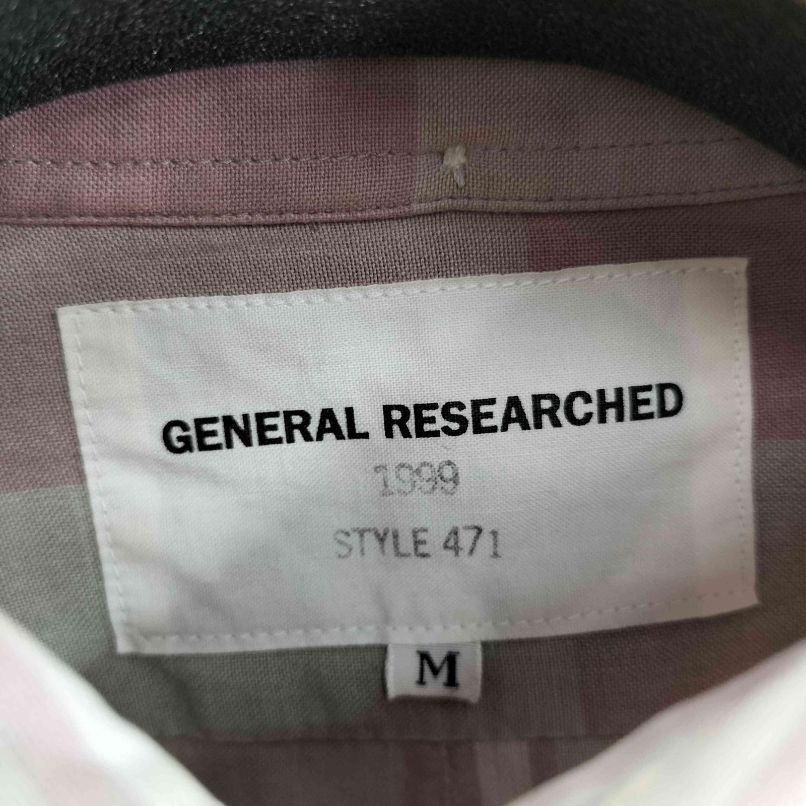 ジェネラルリサーチ GENERAL RESEARCH 90s パラサイトチェックシャツ 