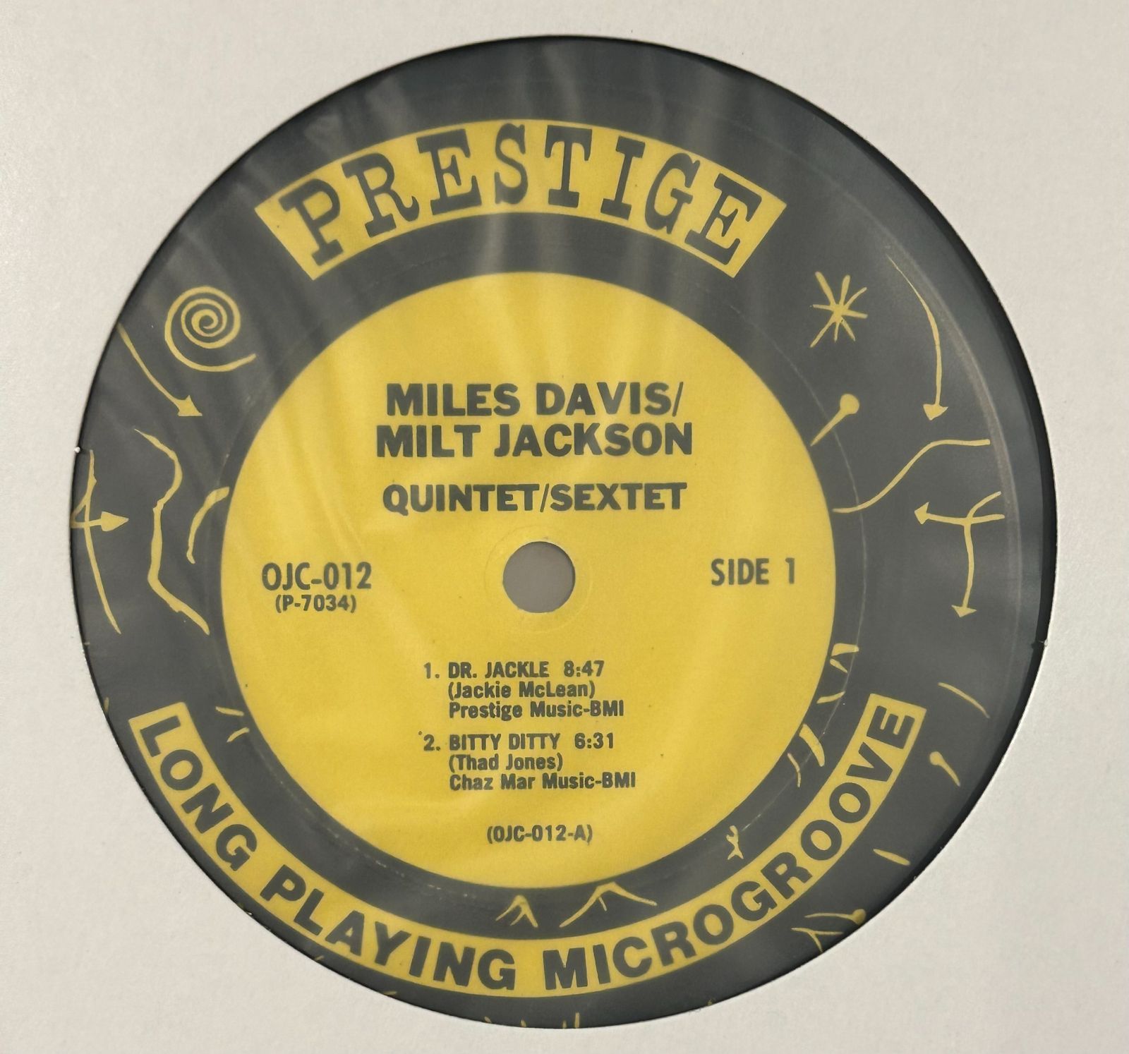 MILES DAVIS & MILT JACKSON / Sextet アナログ MDItNTA5MS5qcGVn.jpeg