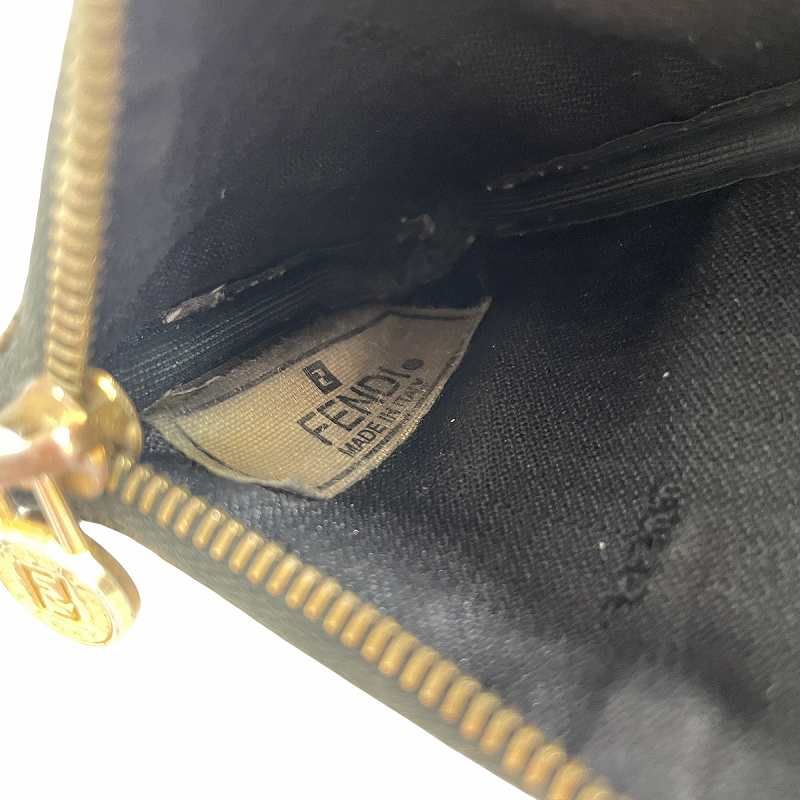 美品 FENDI フェンディ ペカン柄 コインケース ブラウン ロゴ 人気 フェンディ FENDI ペカン柄 コインケース 小銭入れ ロゴ 茶
