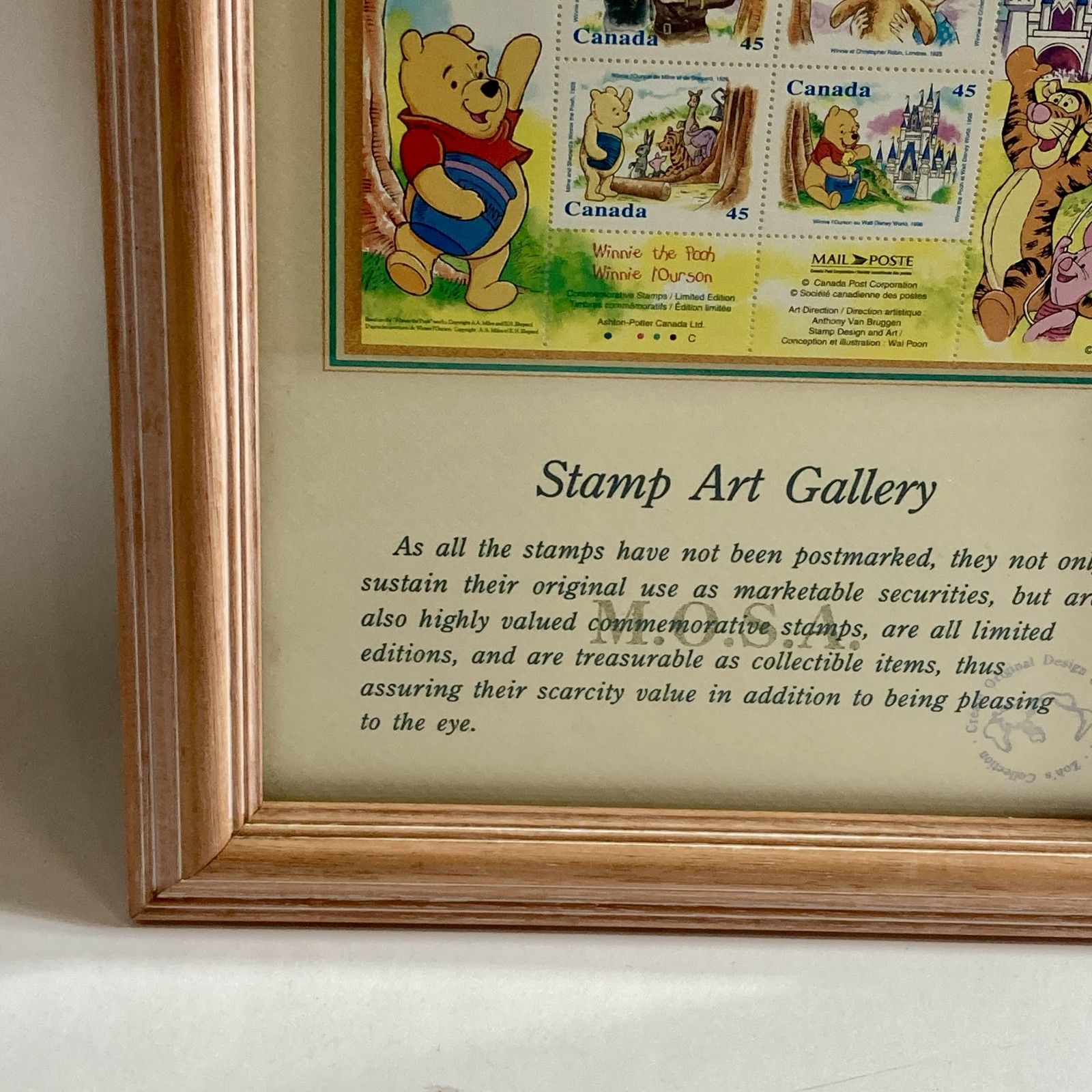 ☆ 希少 くまのプーさん Stamp Art Gallery スタンプアートギャラリー 
