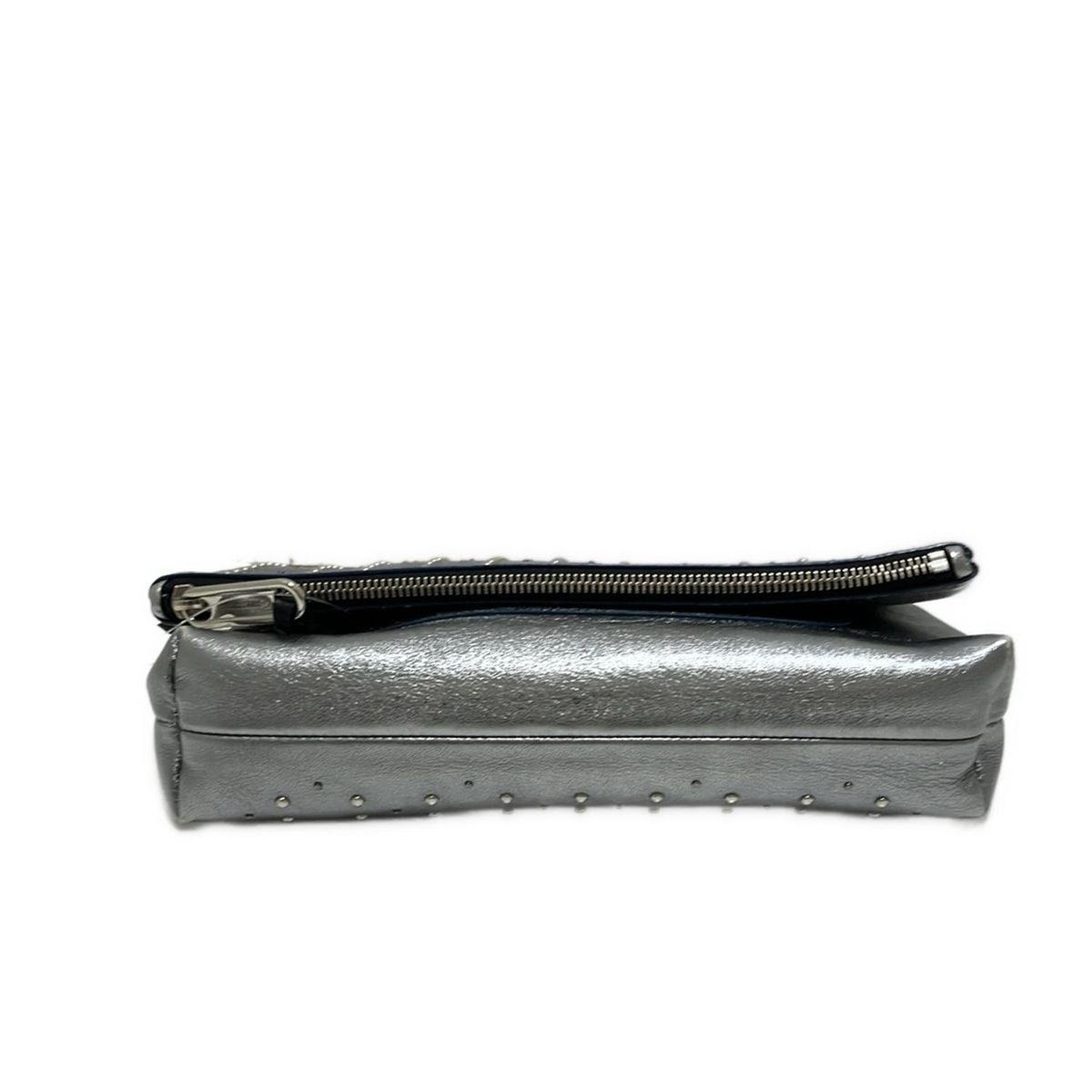 JIMMY CHOO(ジミーチュウ) クラッチバッグ - シルバー スタッズ JIMMY CHOO(ジミーチュウ) クラッチバッグ - シルバー スタッズ
