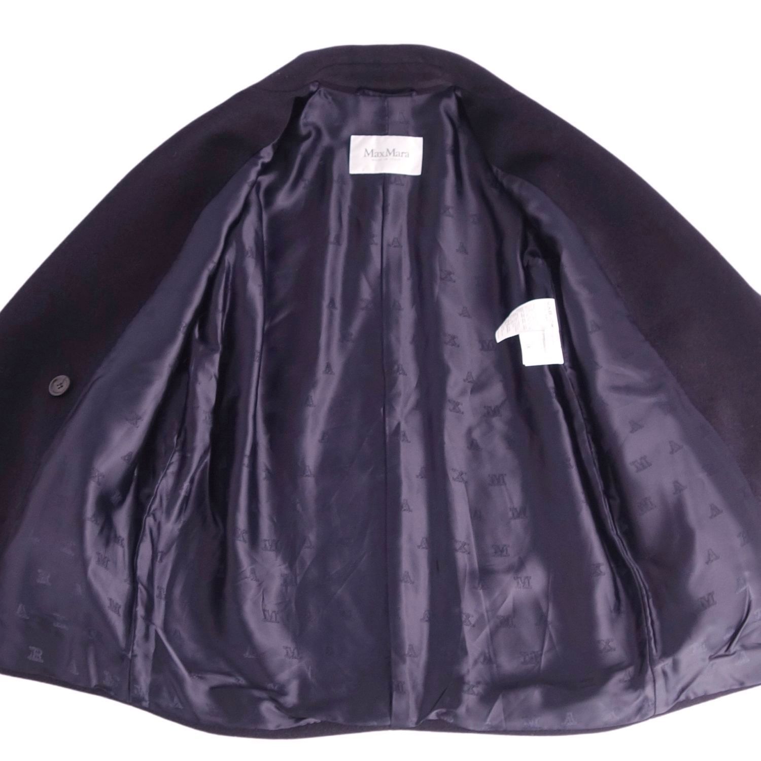 極美品 マックスマーラ Max Mara 白タグ ジャケット コート ダブルブレ