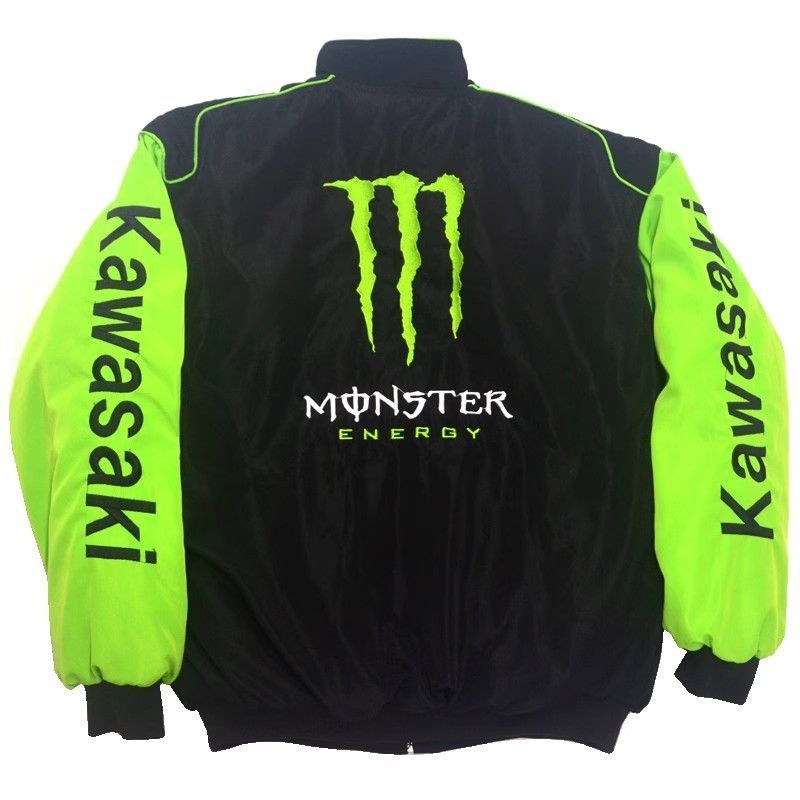 Kawasaki カワサキ　モンスターエナジー　バイクジャケット XXL モンスターエナジー ブルゾン Kawasaki XXL レーシング