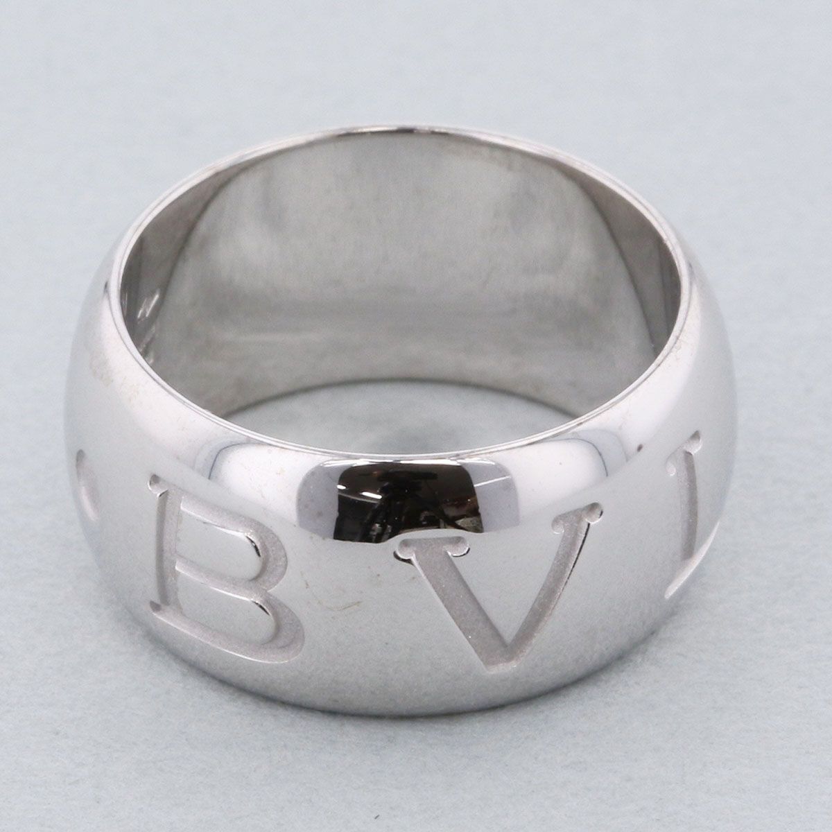BVLGARI ブルガリ モノロゴリング リング 指輪 BVLAN854491 レディース K18ホワイトゴールド シルバー