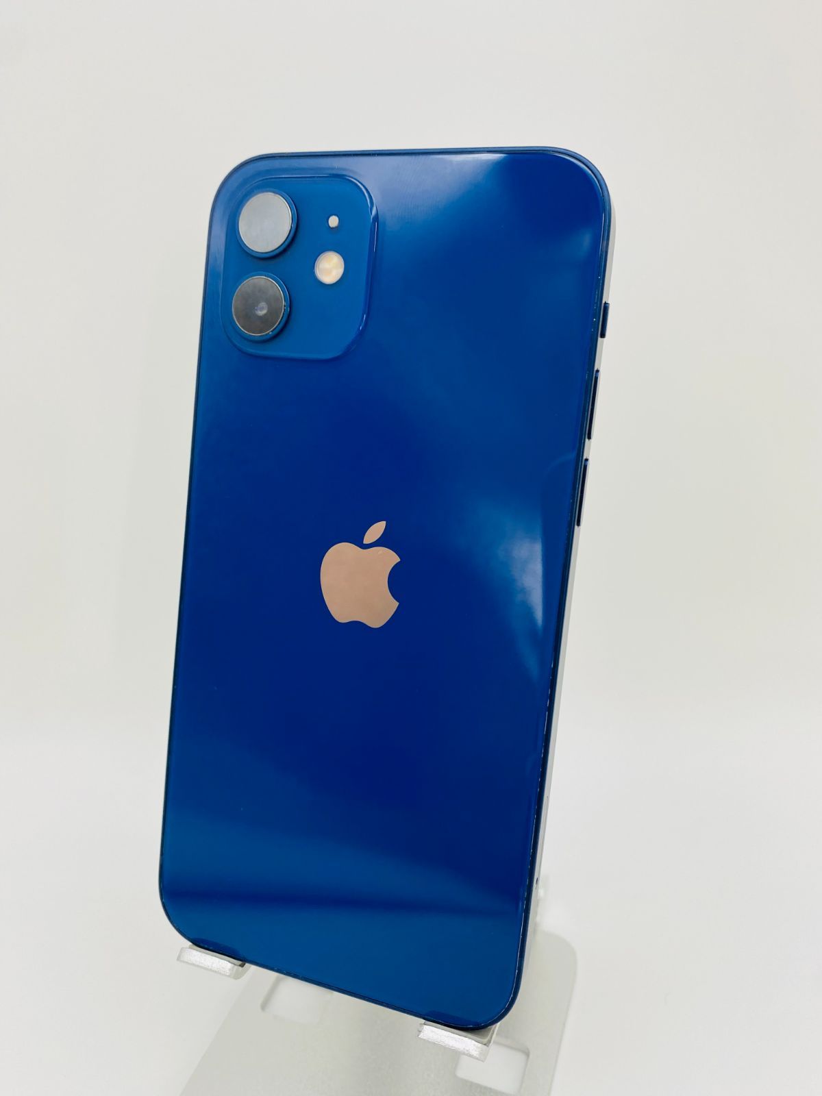 iPhone12 64GB ブルー/シムフリー/新品バッテリー100%/極薄ケース 