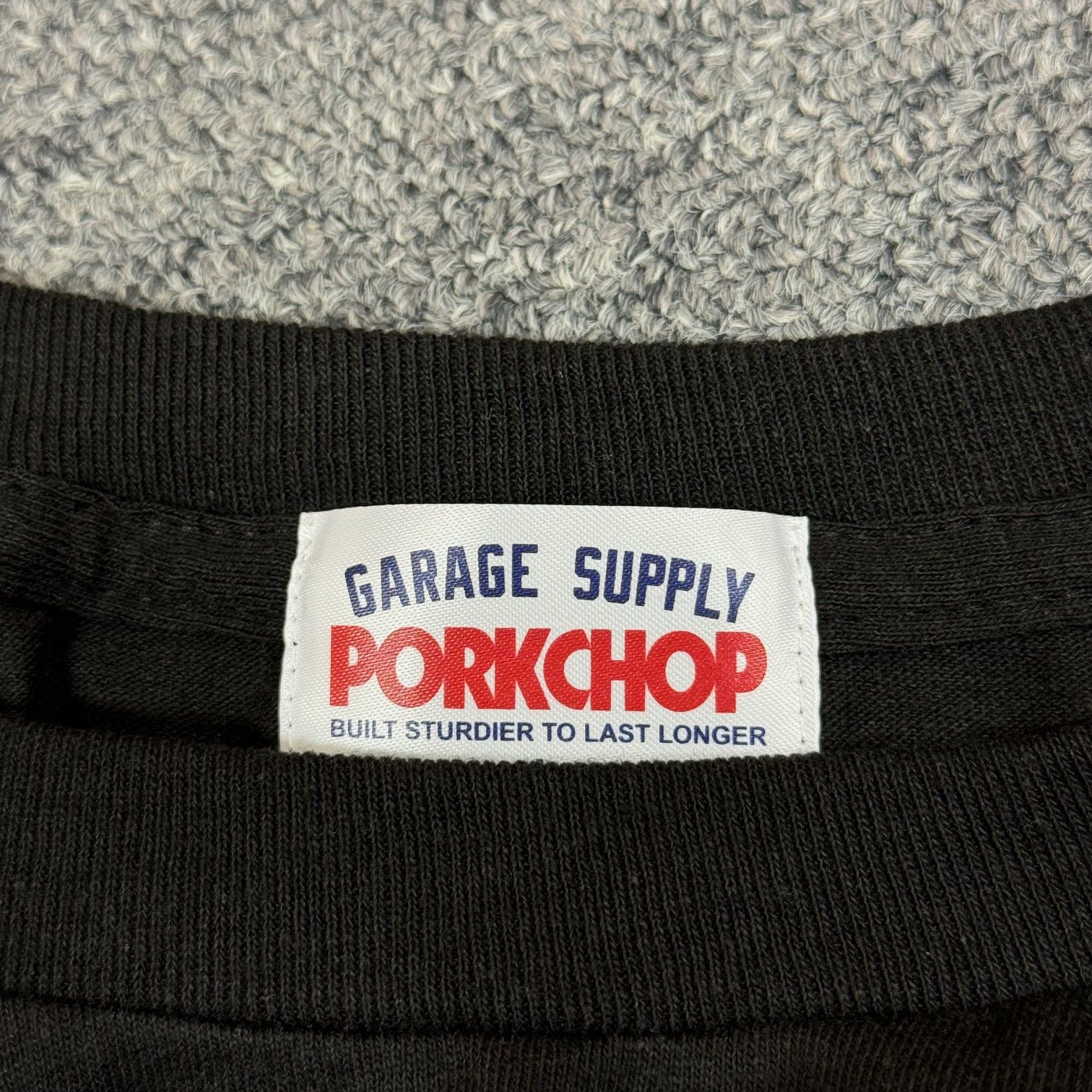 定価7920円 新品 PORKCHOP GARAGE SUPPLY NOTHING DEVIL L/S TEE ナッシングデビル長袖Tシャツ カットソー ポークチョップガレージサプライ ブラック