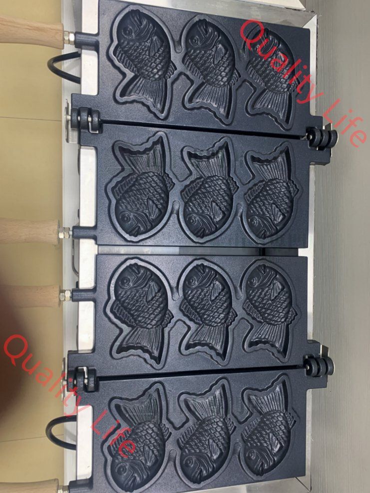 たい焼機 電気式 3匹×2連 6匹 単相 100V 業務用 厨房機器 屋台 出店 露店 WWW_KANDAIZUMI_COM