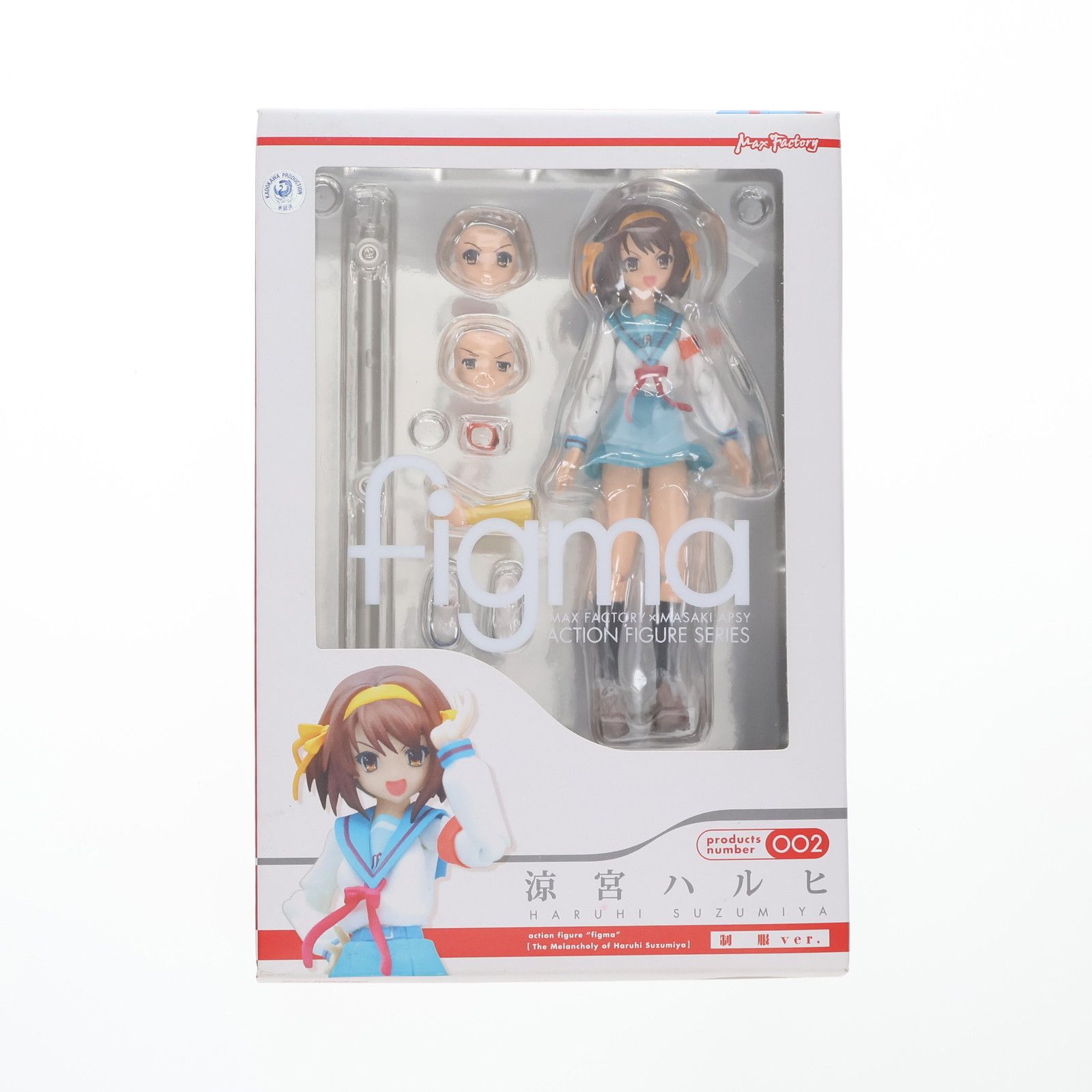 Max Factory - クリスマスキャンペーン特典付属 figma(フィグマ) 002 涼宮ハルヒ(すずみやはるひ) 制服ver. 涼宮ハルヒの憂鬱 完成品 可動フィギュア マックスファクトリー クリスマスキャンペーン特典付属 figma(フィグマ) 002 涼宮