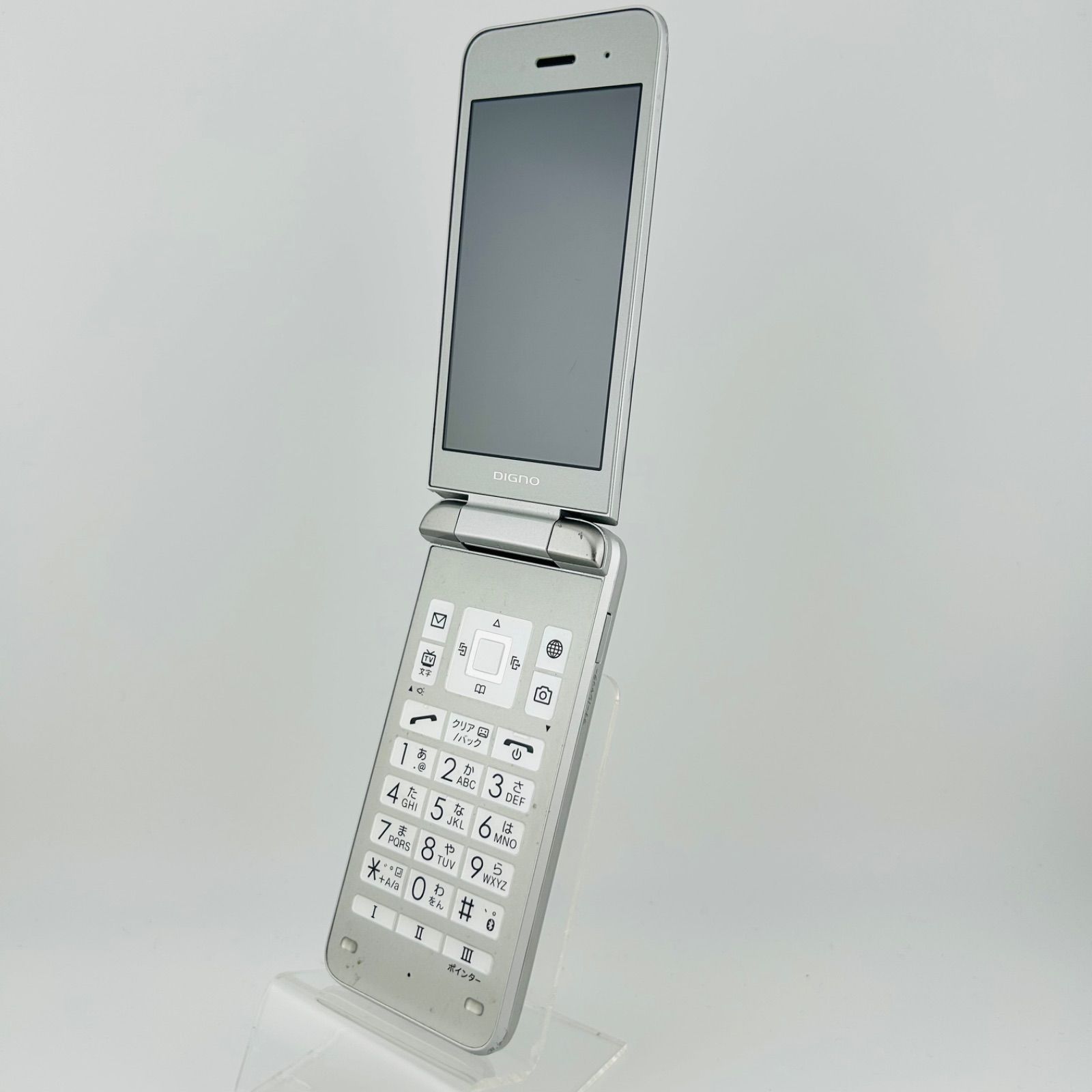 バッテリー良好 DIGNO ケータイ3 NP902KC 16GB シルバー SIM