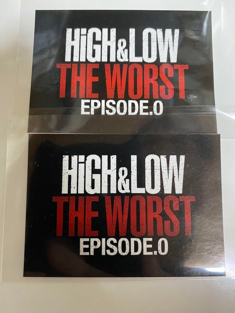 HIGH-LOW THE WORST EPISODE.0 ロゴステッカー 2枚