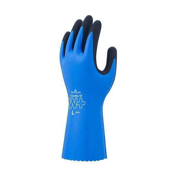 ショーワグローブ No.378Plusニトローブ W ダブリュープラス XL ブルー NO.378PLUS-XL 1セット 60双