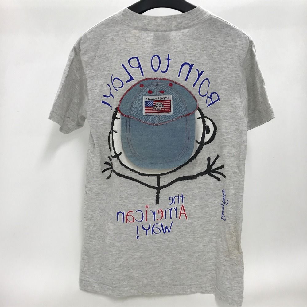 02w03904 Danny first ダニーファースト プリントTシャツ グレー S メンズ 90s 半袖Ｔシャツ コットン 【中古品】 -  メルカリ