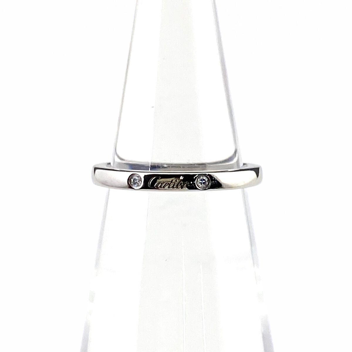 カルティエ CARTIER バレリーナカーブ リング プラチナ 指輪 ダイヤモンド リング 5.5号 Pt950 ダイヤモンド レディース