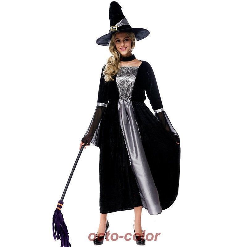 大きいサイズM XL 女巫 メルヘンウィッチ まじょ 魔女 ウィッチガール ハロウィン衣装 大人用 女性用 ハロウィン 衣装 レディース ハロウィーン