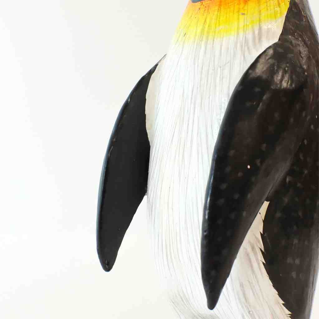 TMC 木彫ペンギン H20 20cm 10224-800-808 置物 インテリア バリ