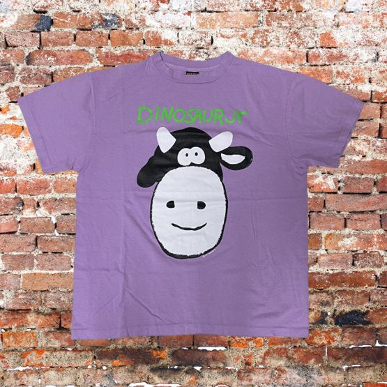 DINOSAUR JR. 紫 Tシャツ DINOSAUR Jr ロングスリーブTシャツ COW GORILLA LS-Purple