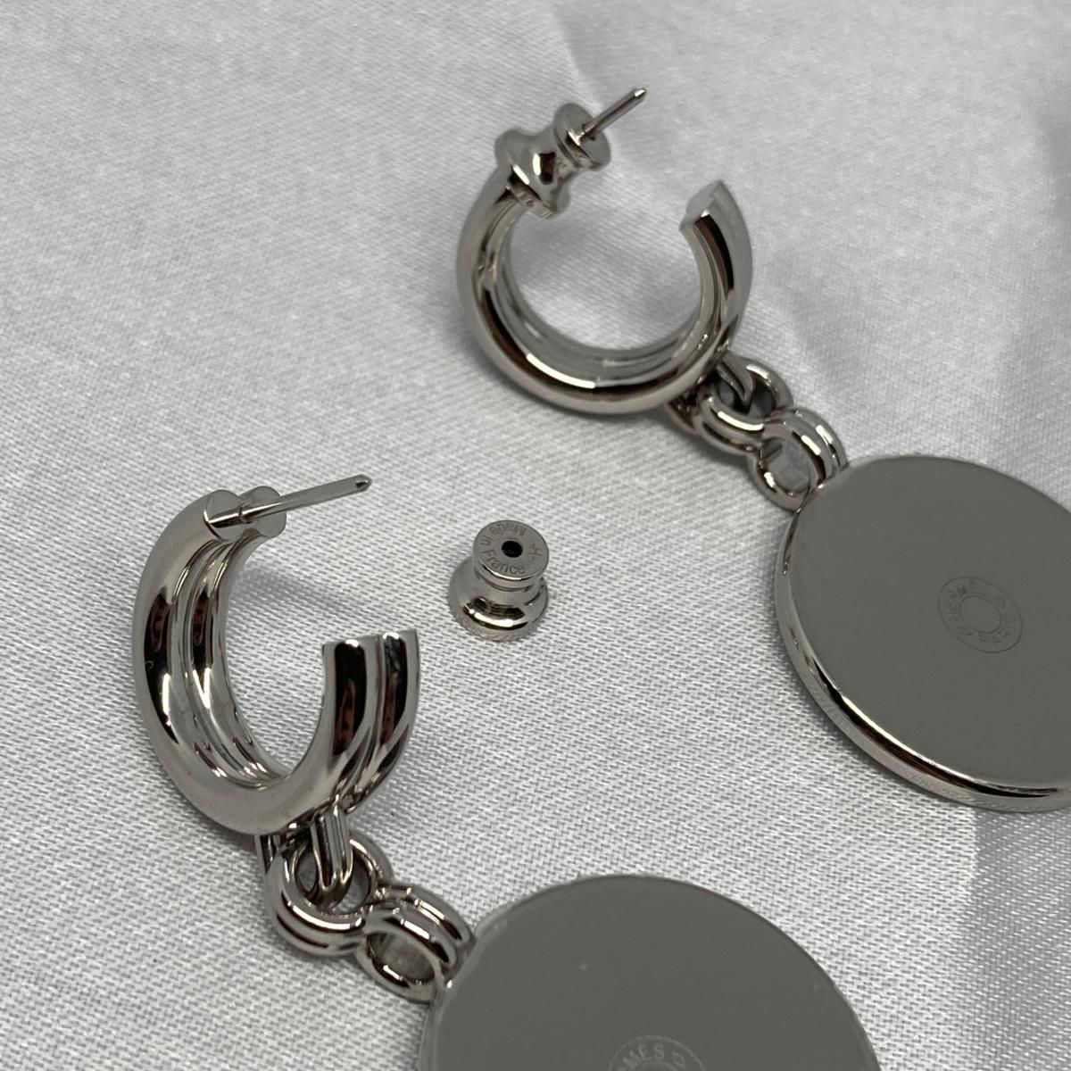 エルメス　HERMES ピアス　カドリージュ　シルバー 楽天市場】エルメス HERMES カージュ ド アッシュ Hキューブ