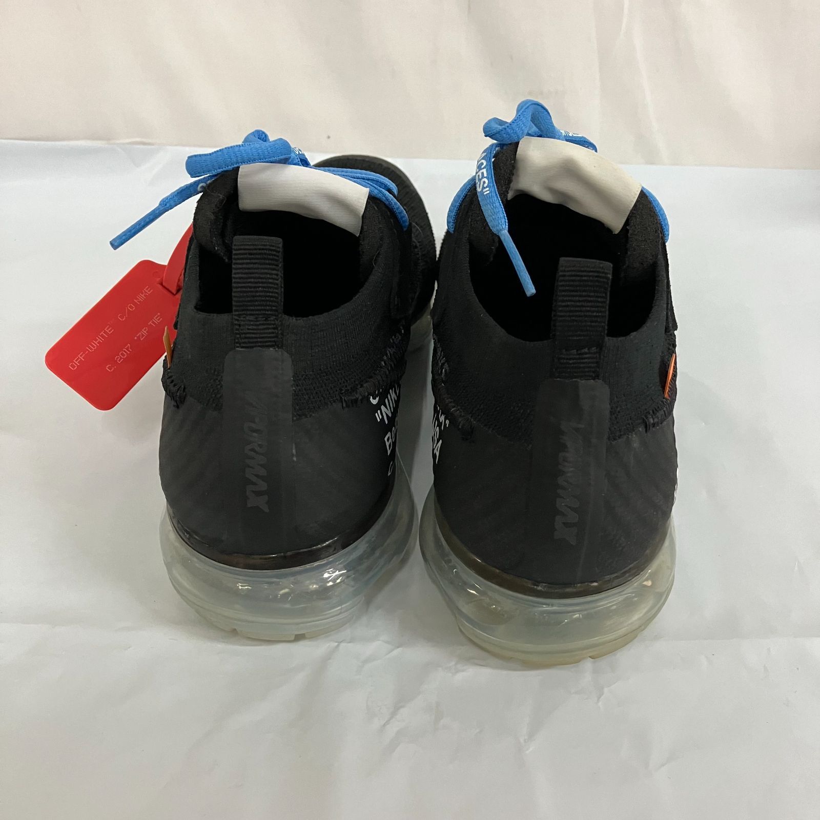 Off-White × Nike Air Vapormax Black Total Orange Clear オフ