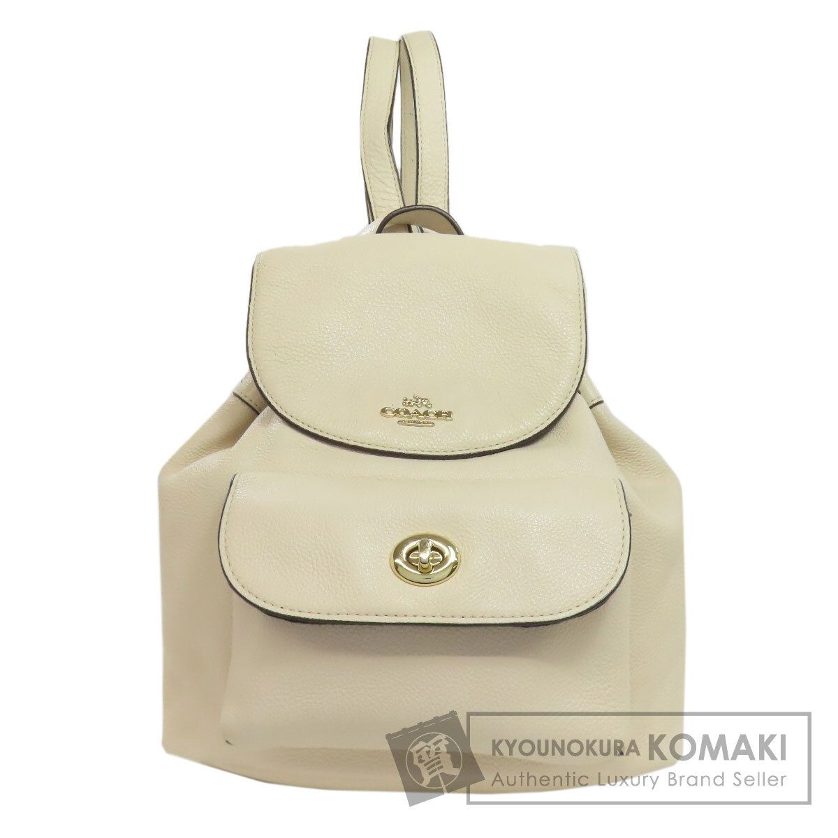 COACH コーチ F37621 ロゴ リュック デイパック レザー レディース