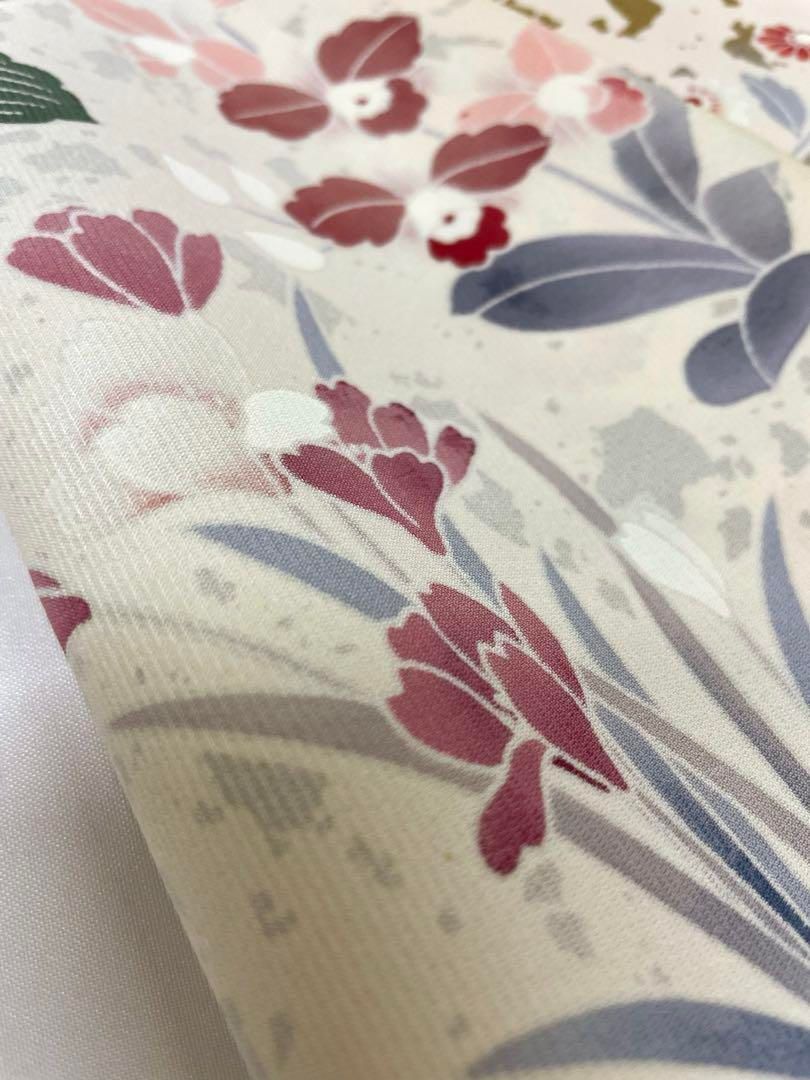 付け下げ 金銀彩 紋意匠 手描 正絹 反物 - メルカリ