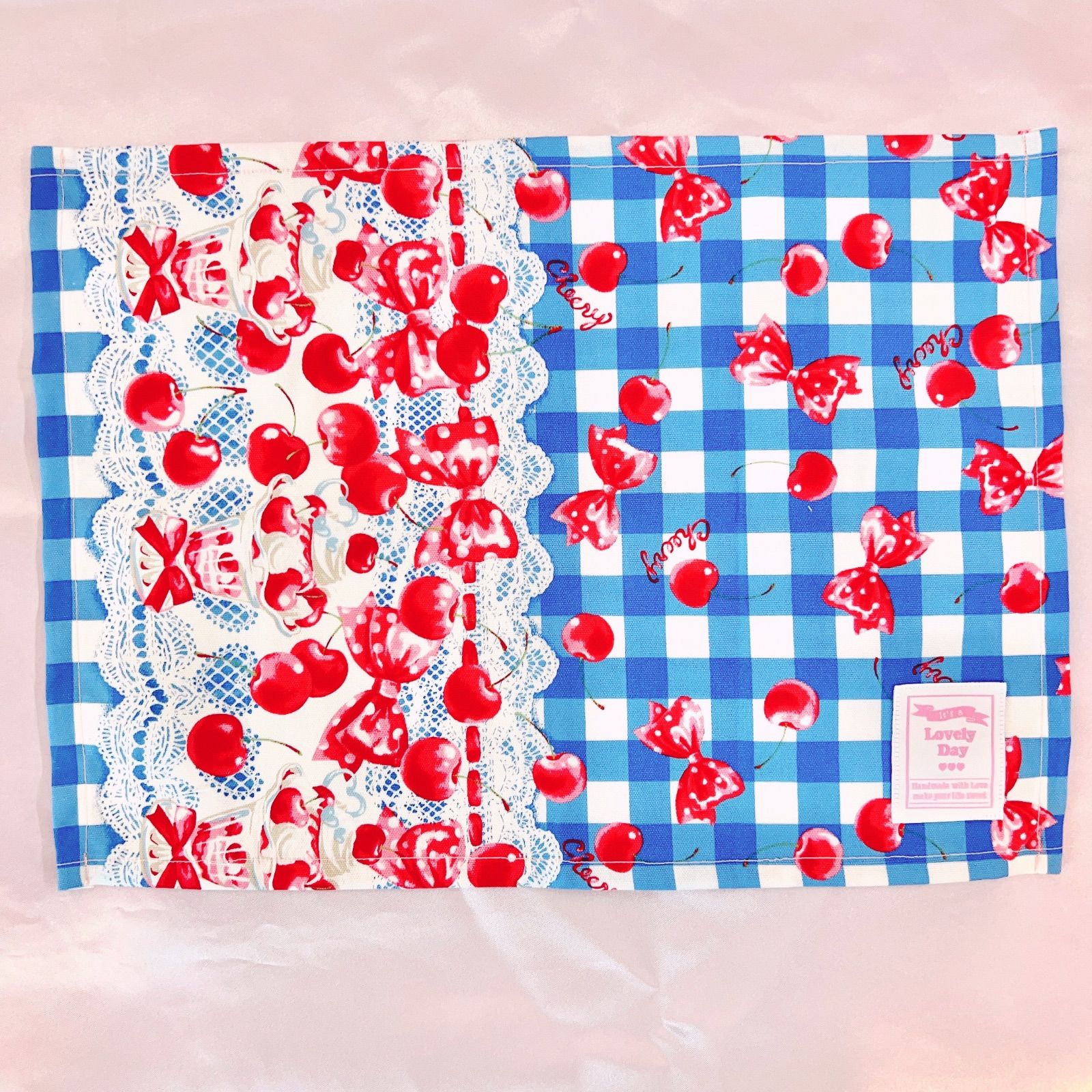 ランチョンマット2枚セット 25×35 ギンガムチェリー ガーリー 女の子 - PeppermintCandyCanes - メルカリ