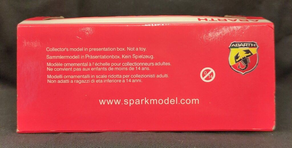 MINIMAX 1 43Spark Model Fiat 500 Abarth 2008 ホワイト