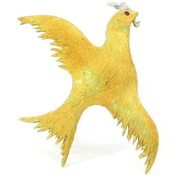 送料無料・返品可♪ジャンマリア ブチェラッティ 鳥 ルビー
