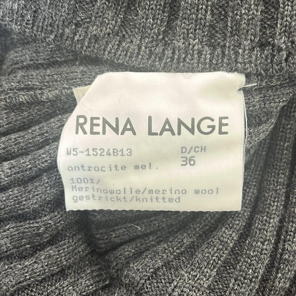 RENA LANGE(レナランゲ) カーディガン サイズ36 S レディース - ダークグレー 長袖/ロング丈 RENA LANGE(レナランゲ) カーディガン サイズ36 S レディース