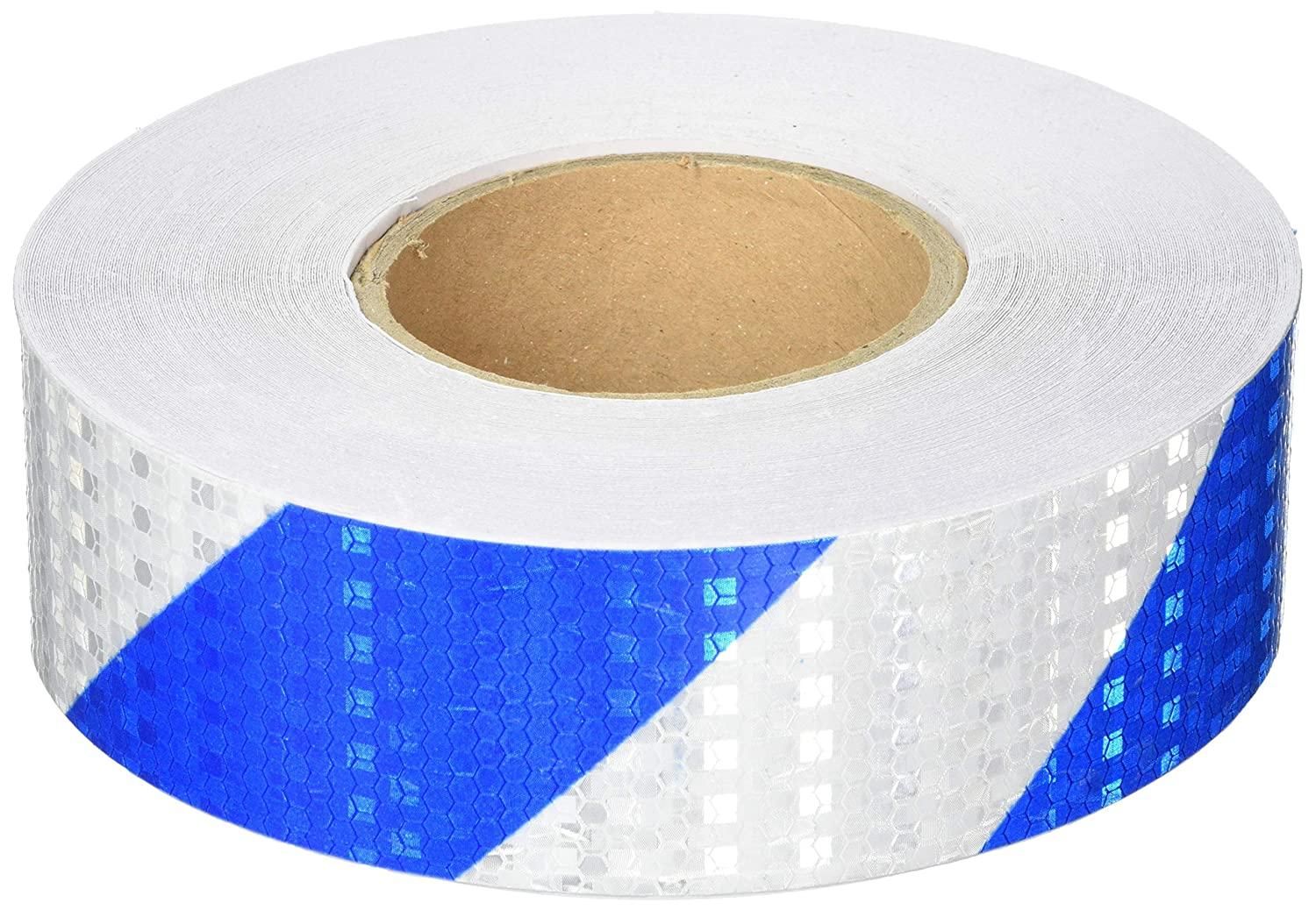 2営業日で発送 セーフラン SAFERUN 高輝度反射テープ 青 白 50mm x 50m 14358 1474403