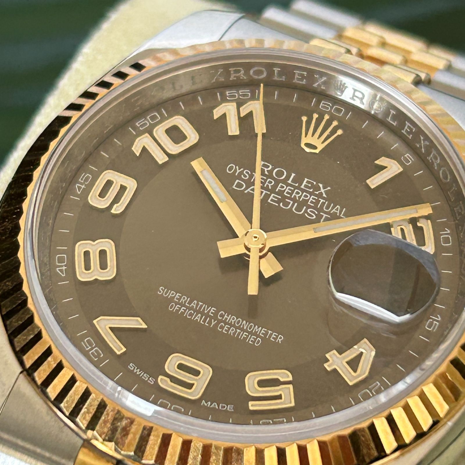 あページ ロレックス デイトジャスト 116233 ブラウンアラビア文字盤 - メルカリ