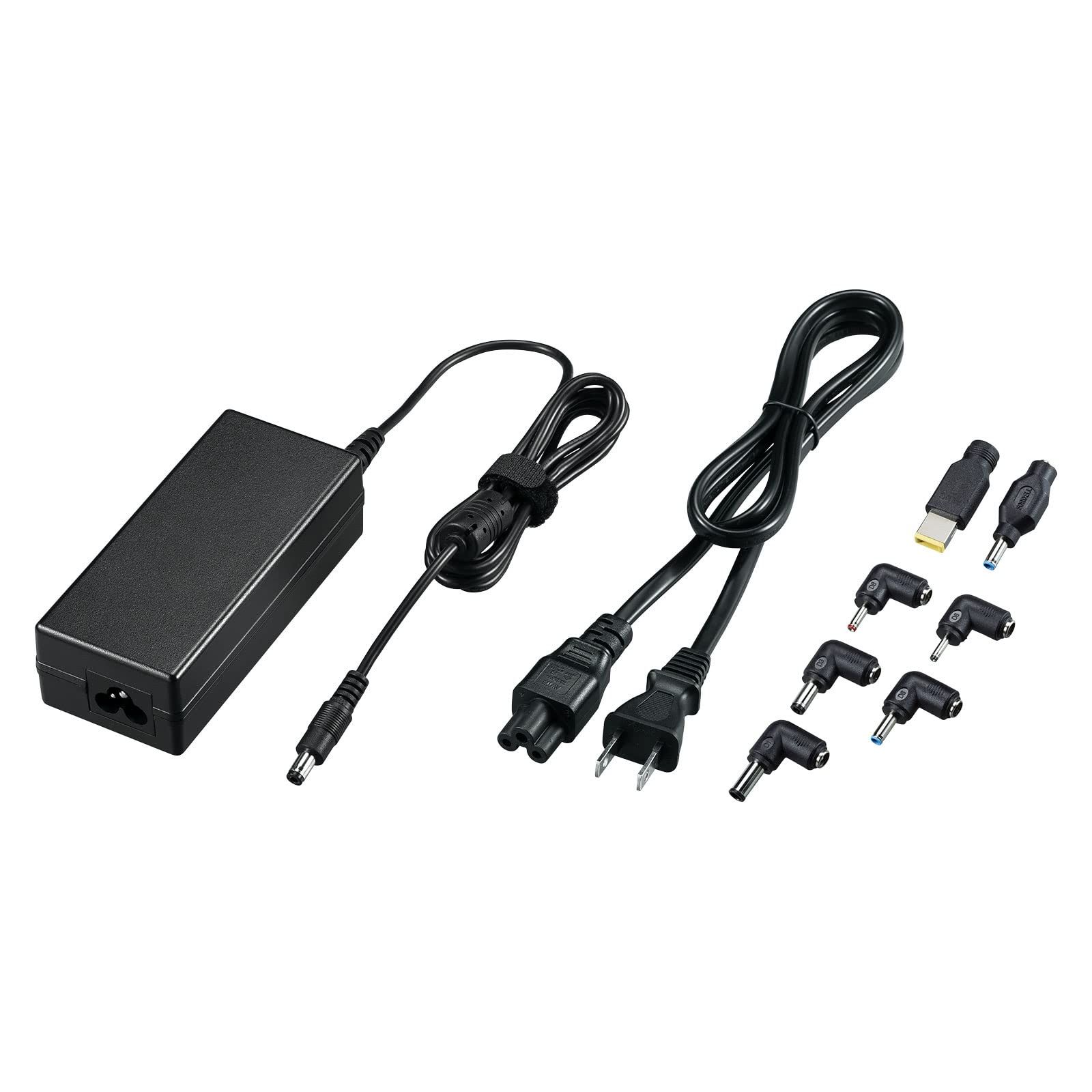 サンワサプライ ノートパソコン用ACアダプタ（65W・マルチタイプ） ACA-DC88ML 