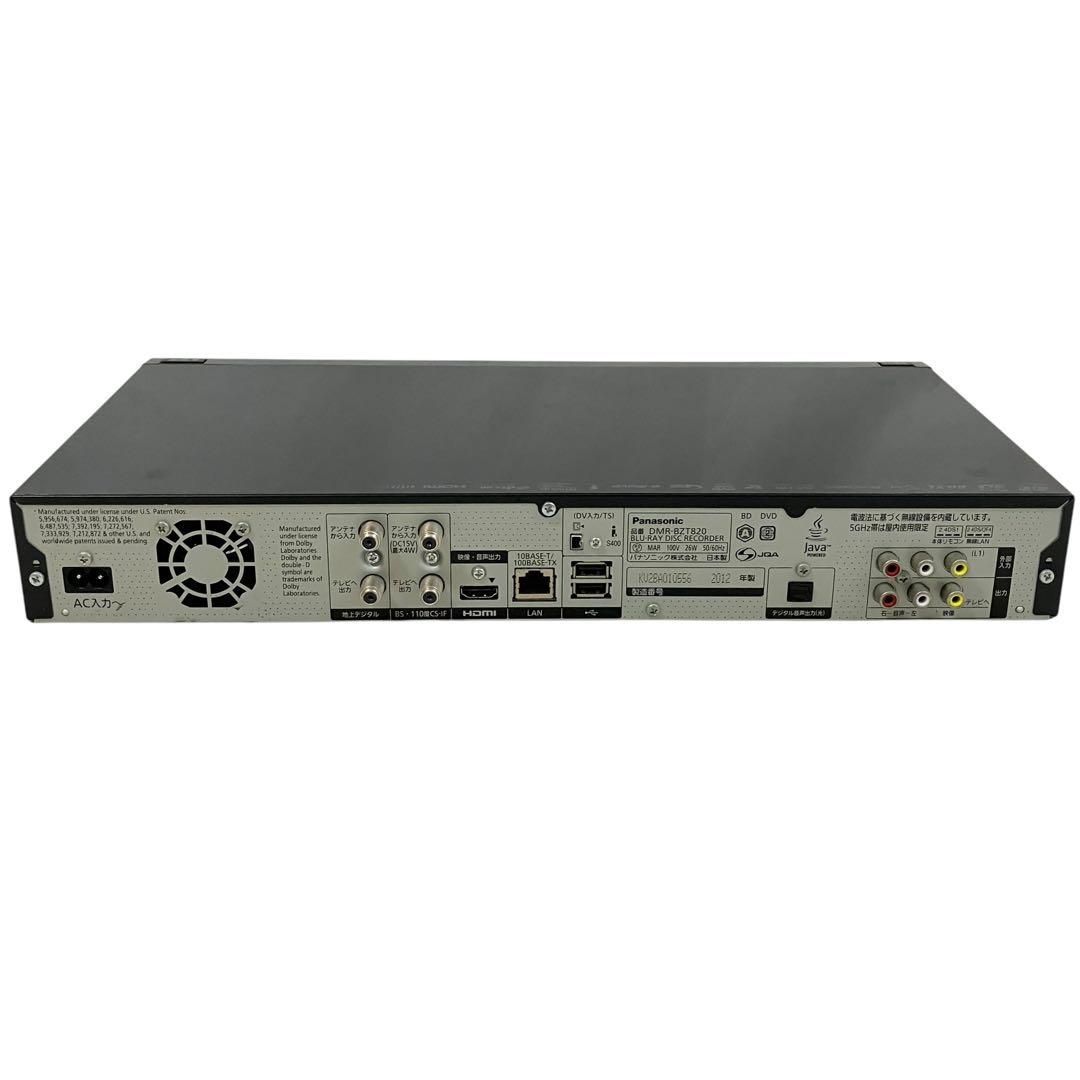 Panasonic DMR-BZT820 HDD/BDレコーダー(3D対応品)●現状品 3D対応 Panasonic DIGA DMR-BZT820 HDD&frasl;BDレコーダー○現状品
