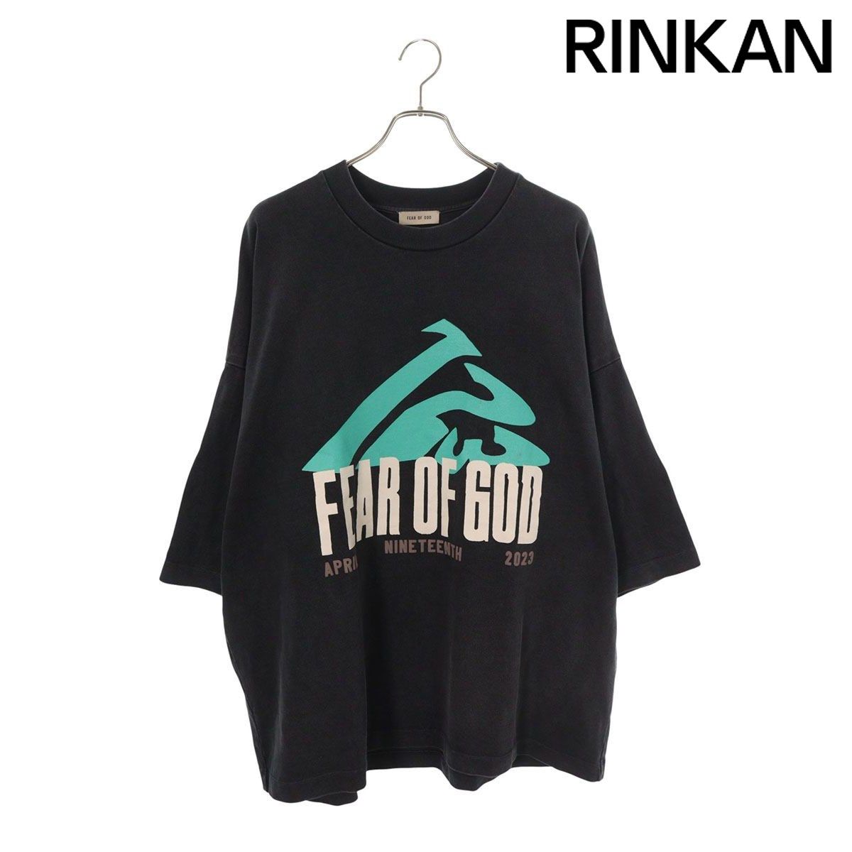 フィアオブゴッド オーバーサイズロゴプリントTシャツ メンズ 2