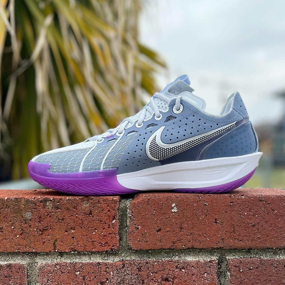 NIKE AIR ZOOM G.T. CUT 3 GT 3 MEN S ashen slate football grey barely grape DV2918 400