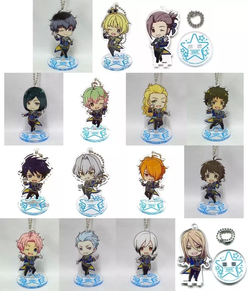 キーホルダー マスコット キャラクター 全15種セット アイドルマスター SideM×animatecafe トレーディングアクリルスタンドキーホルダー 5th Anniversary ver. Bグループ