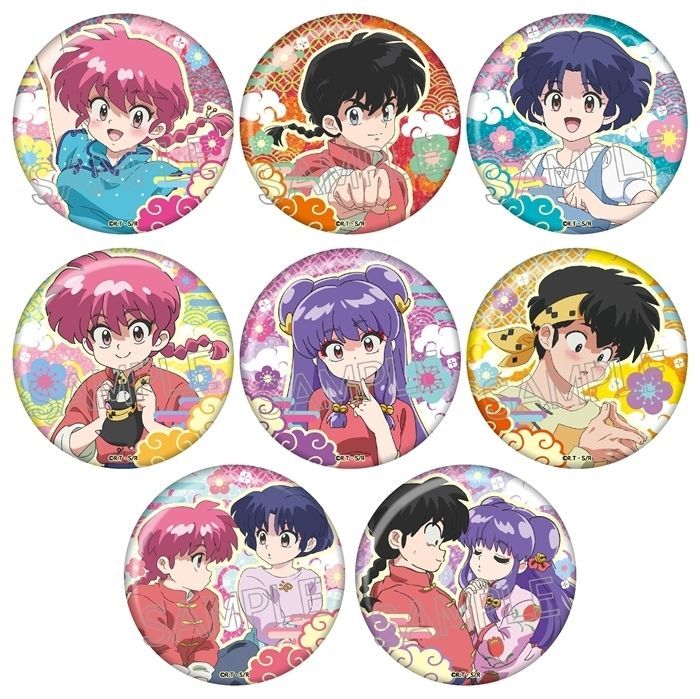 らんまくん 缶バッジ まとめ売り らんま1/2 TDメタリック缶バッジ 早乙女乱馬 シャンプー 天道