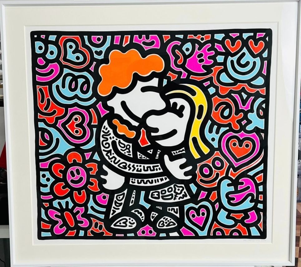 Mr Doodle　版画　Doodle Hug DOODLE HUG ! by Mr Doodle (2023) : Print Screen Printing