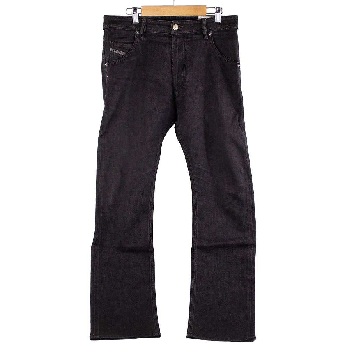 DIESEL】ディーゼル KROOLEY 008A0 ストレッチ デニムパンツ レザー 