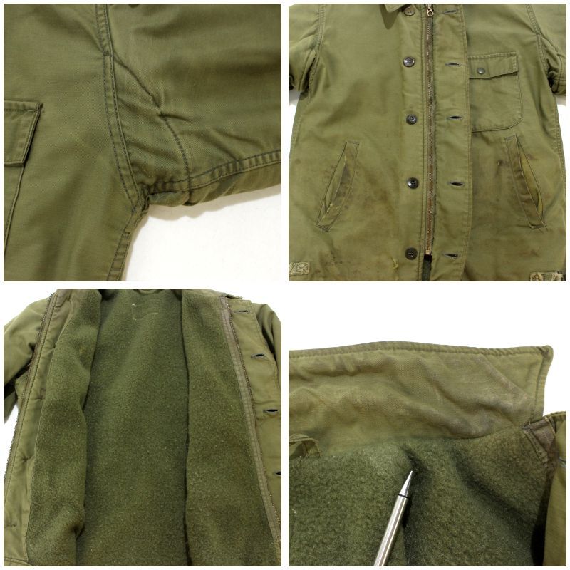 60s USA製 vintage U.S.NAVY A-2 デッキ ミリタリージャケット メンズ