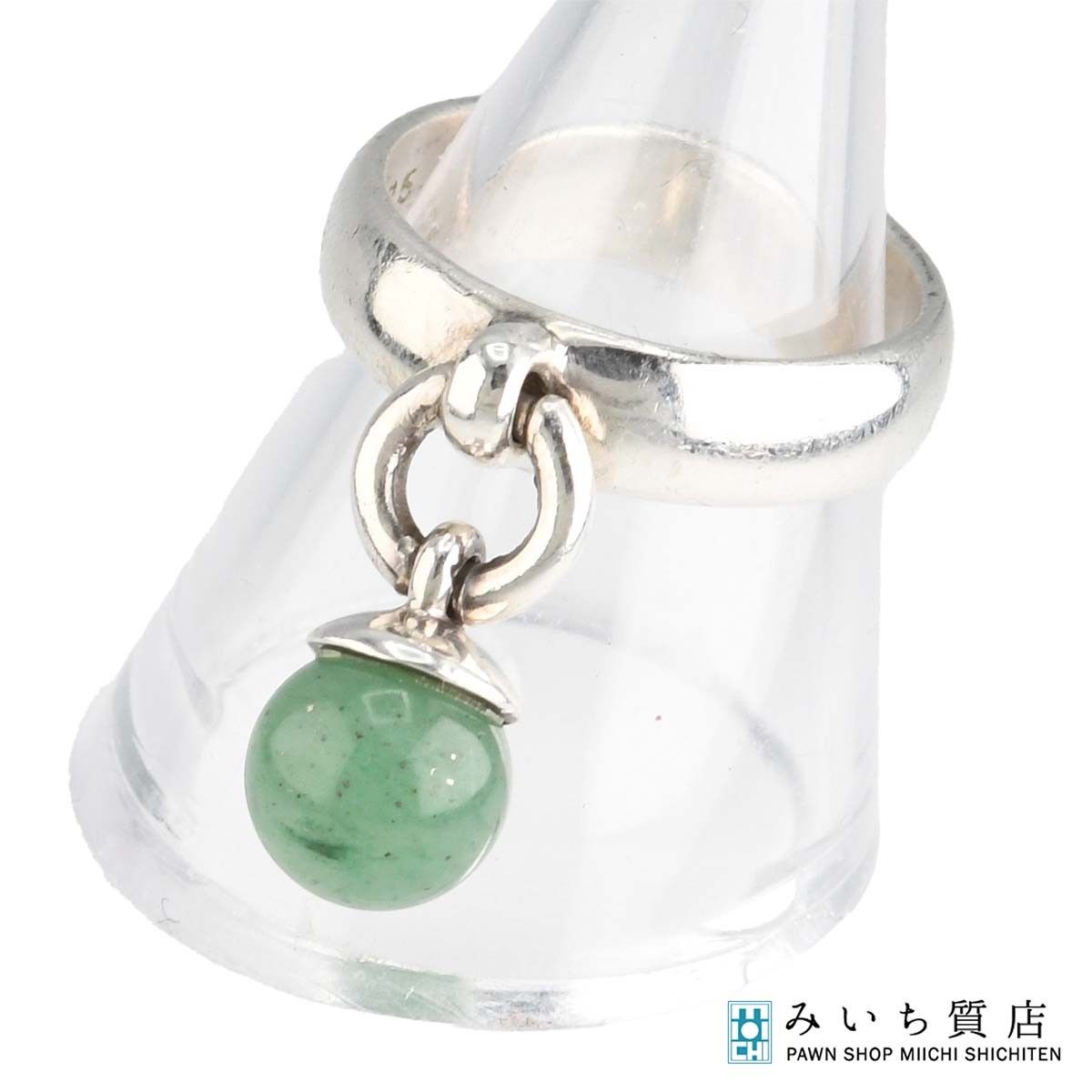 TIFFANY&Co. ティファニー リング ドアノッカー 11.5号 翡翠 シルバー