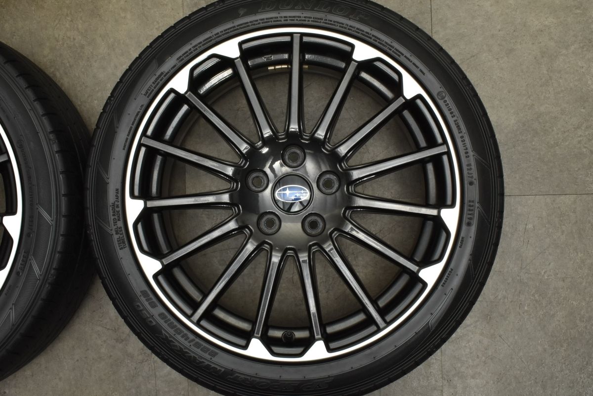 程度良好品 スバル VM レヴォーグ STIスポーツ ブラックセレクション 純正 18in 7.5J 55 PCD114.3 SPスポーツマックス 050 225 45R18 FFCRYSTALESIA_COM